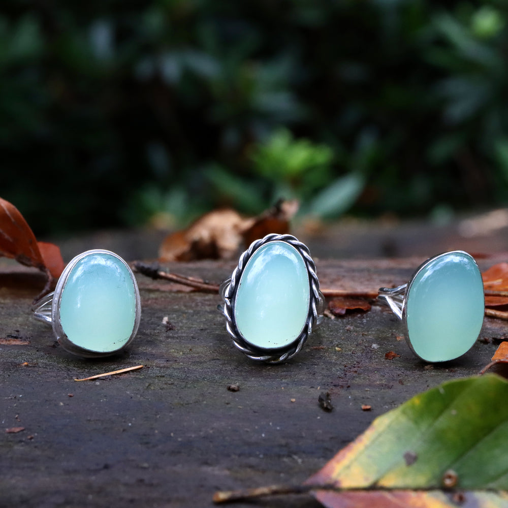 Green Chalcedony Ring #2