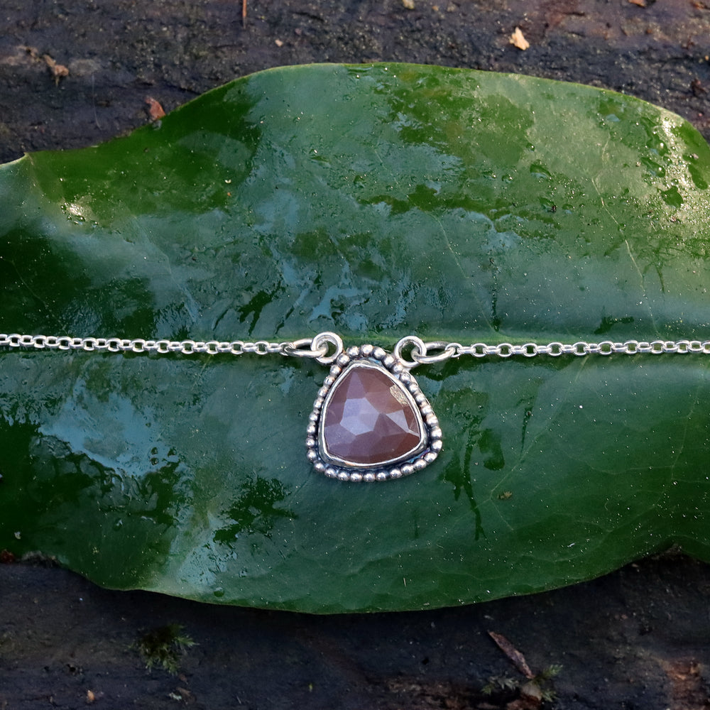 Chocolate moonstone bracelet