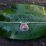 Chocolate moonstone bracelet
