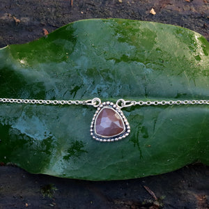Chocolate moonstone bracelet