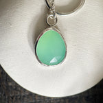 Chrysoprase lariat necklace