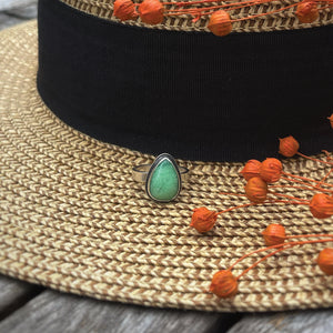 Chrysoprase teardrop stacker
