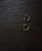 Gold fill creole earrings