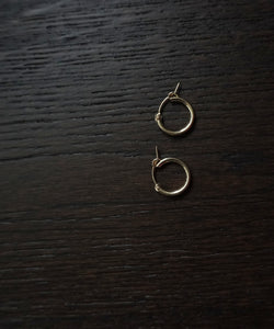 Gold fill creole earrings