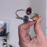 Rhodolite Garnet Night sky cuff