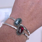 Rhodolite Garnet Night sky cuff