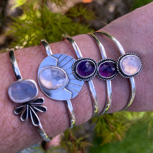 Lavender quartz cuff