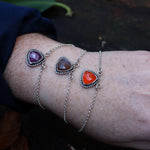 Chocolate moonstone bracelet