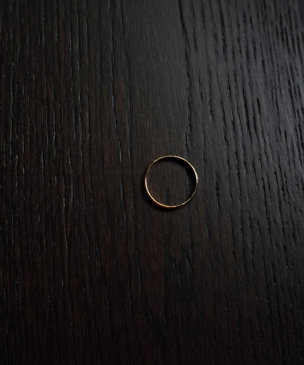 Gold fill hammered ring