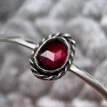 Rhodolite Garnet Night sky cuff
