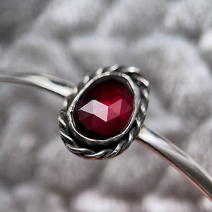 Rhodolite Garnet Night sky cuff