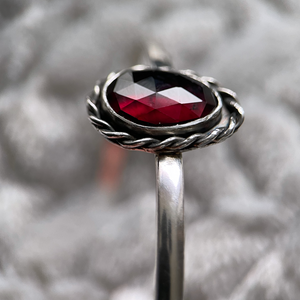 Rhodolite Garnet Night sky cuff