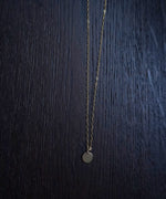 Gold fill circle pendant