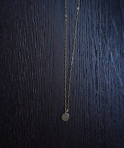 Gold fill circle pendant