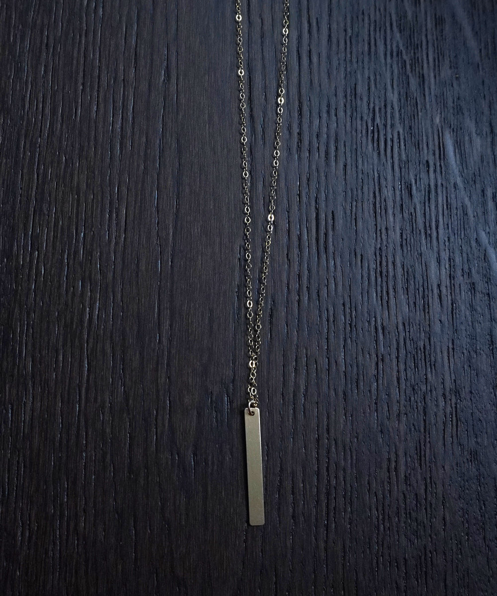 Gold fill bar drop chain