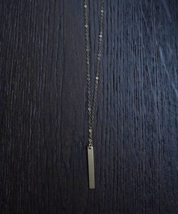 Gold fill bar drop chain