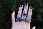 Sterling opal ring #7