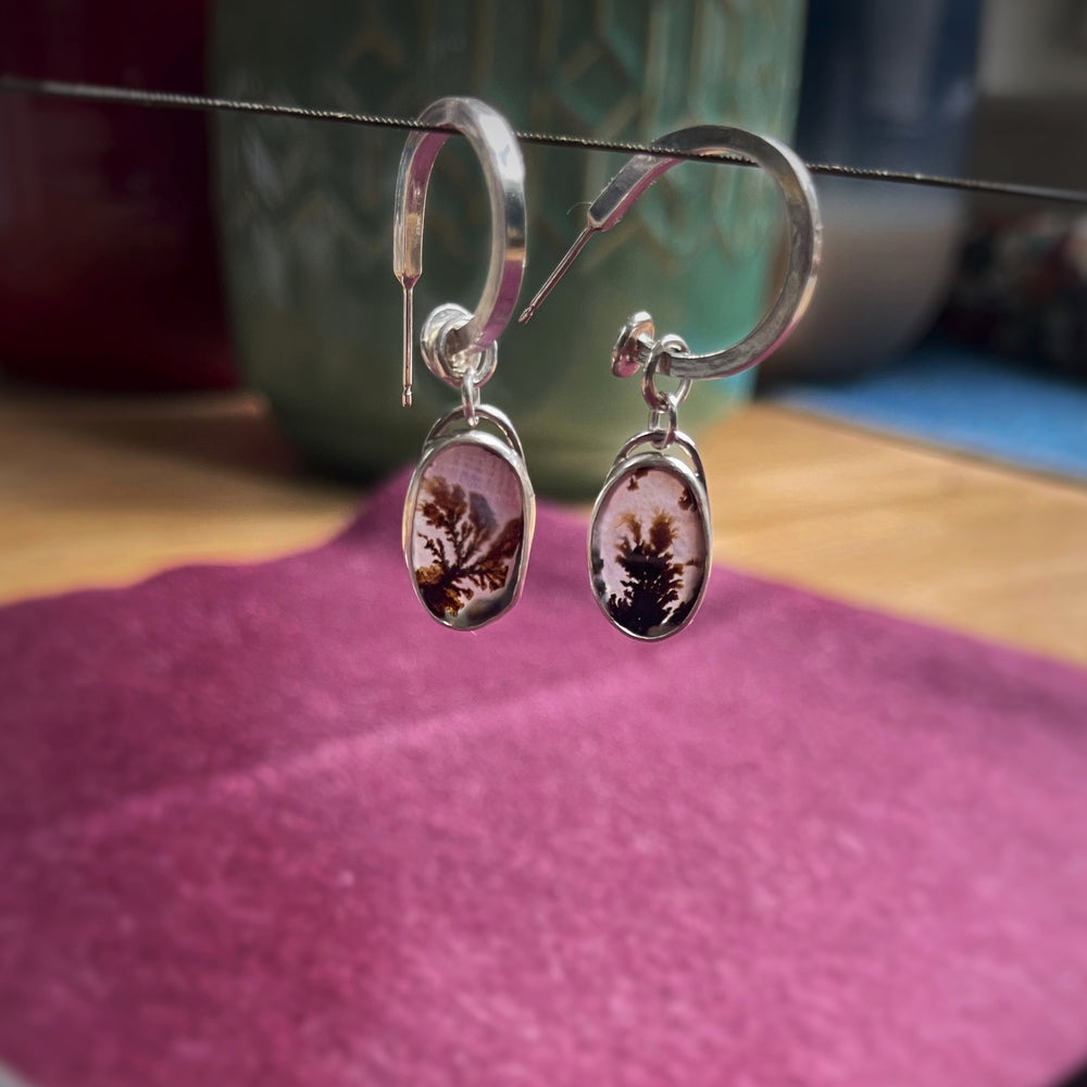 Fiori hoop earrings