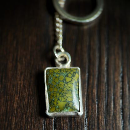 Hubei Turquoise Lariat Necklace – Silver