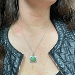 Large Opal Padlock pendant
