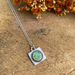 Large Opal Padlock pendant