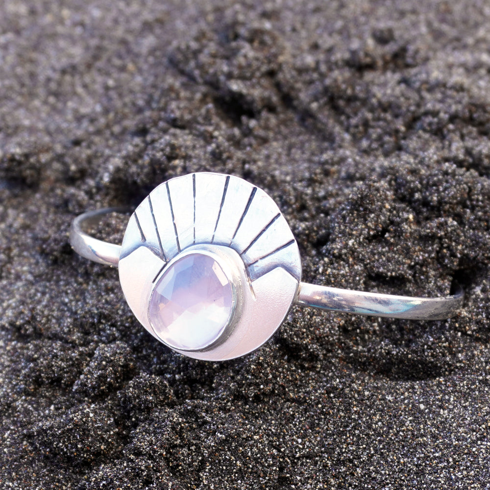 Lavender quartz sunrise cuff