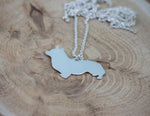 Corgi silver pendant