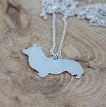 Corgi silver pendant