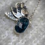 Moss Kyanite mini garland pendant