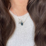 Moss Kyanite mini garland pendant