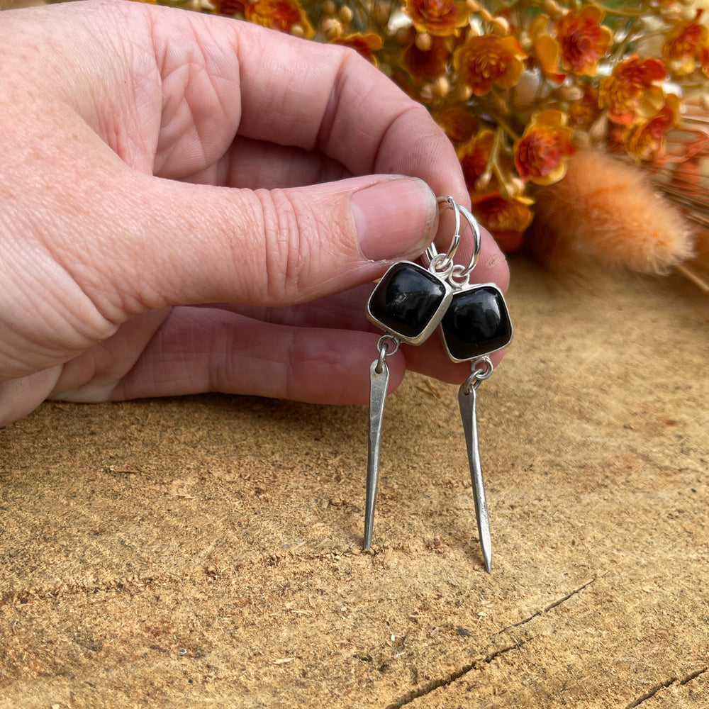 Needle earrings