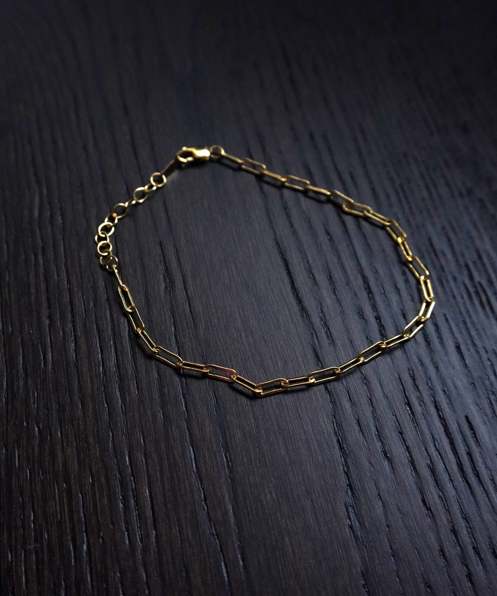 14k Gold fill drawn cable chain bracelet