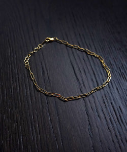 14k Gold fill drawn cable chain bracelet