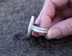 Pink petalite ring