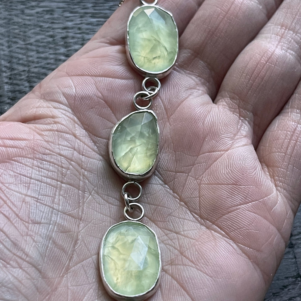 Prehnite bracelet
