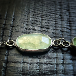 Prehnite bracelet