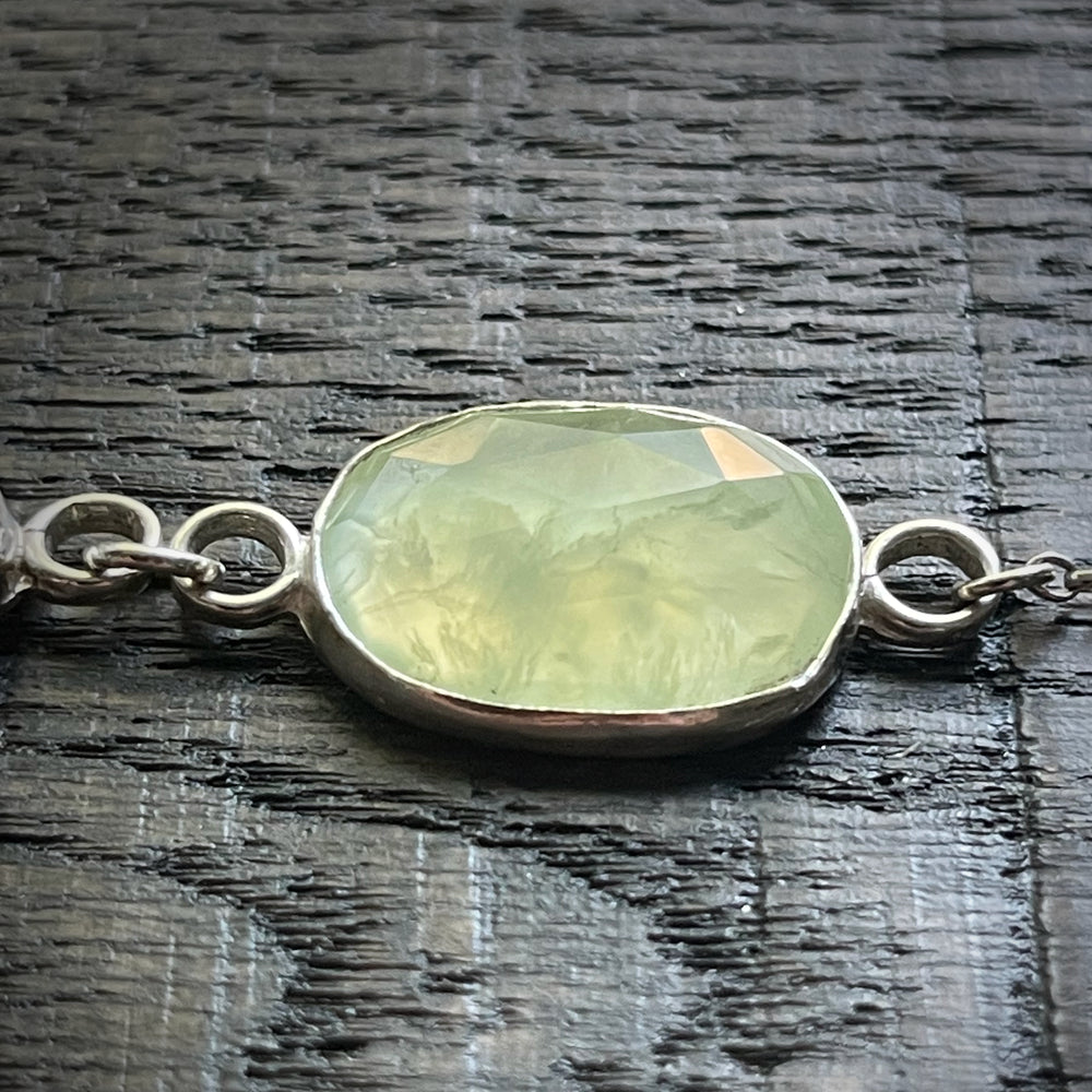 Prehnite bracelet