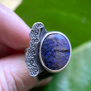 Sterling opal ring #5