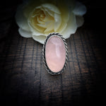 Rose quartz ring size 8.5