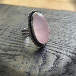 Rose quartz ring size 8.5
