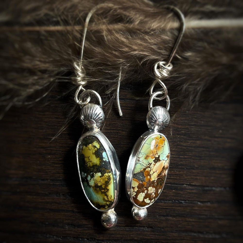 Reverie earrings - Mixed American mine Turquoise