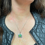 Large Opal Padlock pendant