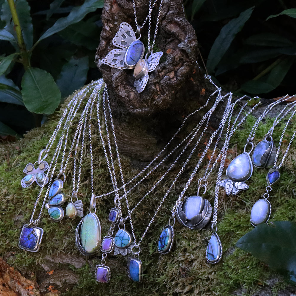 Sterling opal pendant #3
