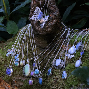 Sterling opal pendant #3
