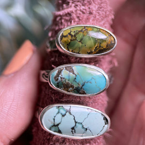 Horizon Turquoise Ring - Green American mined turquoise