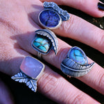 Sterling opal ring #7