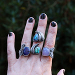 Sterling opal ring #5