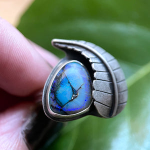 Sterling opal ring #6