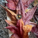 Flower ring with Tiger Eye size 6.5