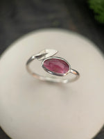 Leaf wrap ring tourmaline